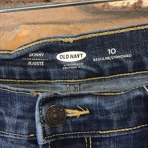 OLD NAVY Women's SKINNY Medium Wash Jeans 10 Reg - Picture 4 of 6
